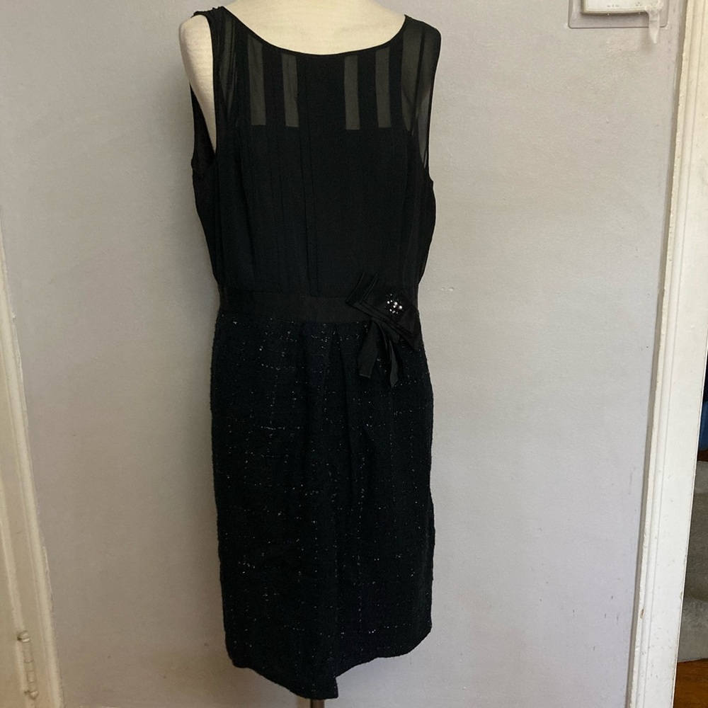 8-31 Max And Cleo Black Dress LBD 12 Sleeveless Fancy Cocktail NWT